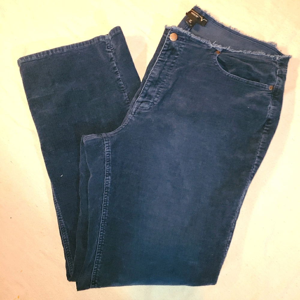 Lane Bryant Navy Cords Size 22 Tall